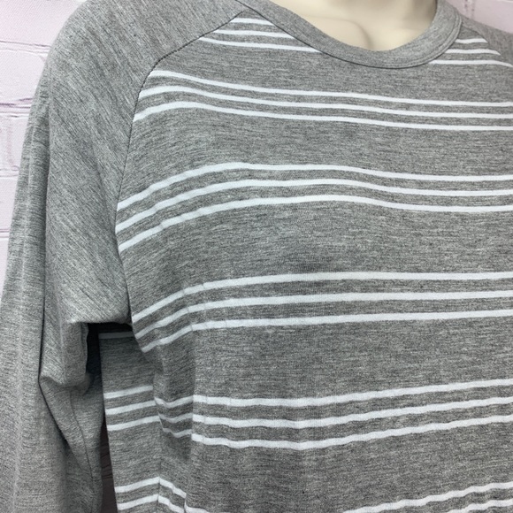 SOFT baseball T feminine & Sporty Grey stripes XXS - Picture 3 of 8
